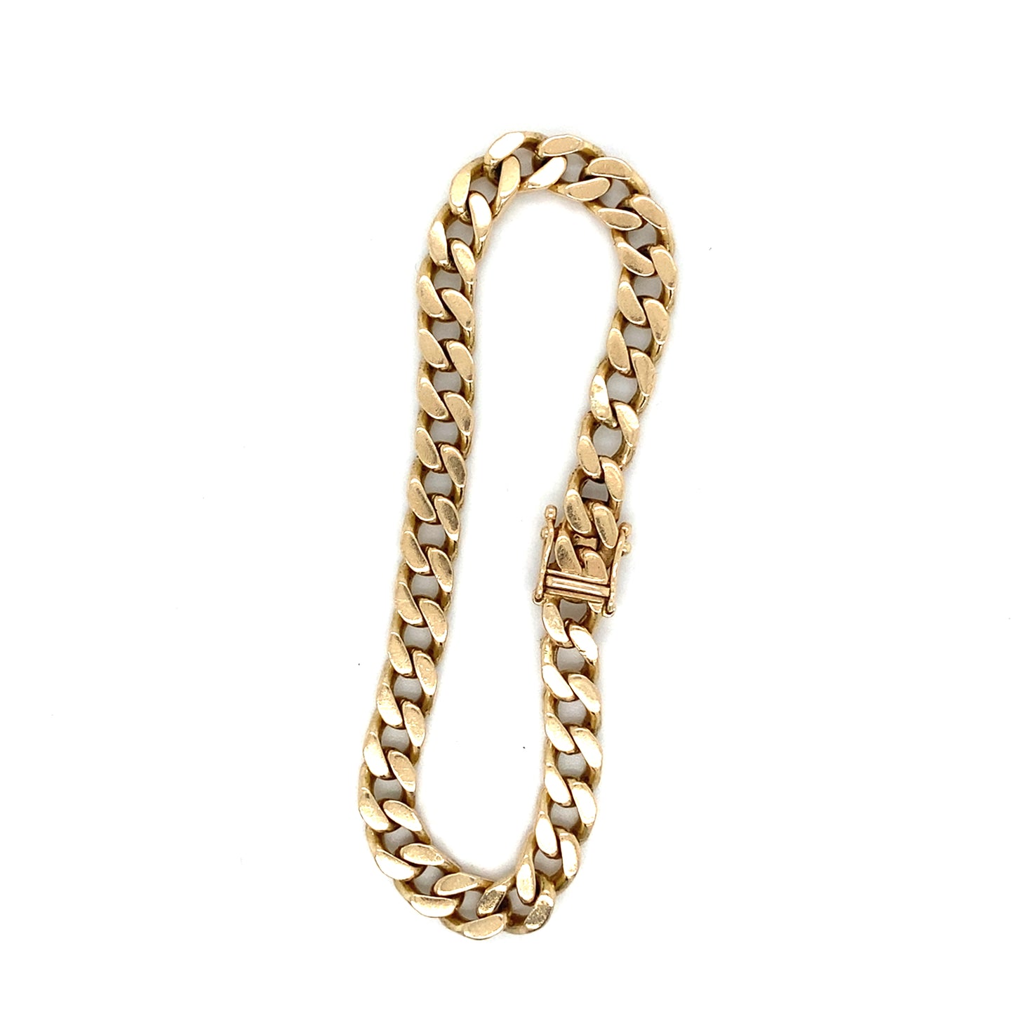 Panzer Armband 585 FBM Goldarmband 14Karat Goldschmuck 17,5cm x 5mm