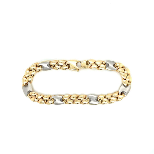 Figaro Armband 585er Gelbgold 14Karat 19,5cm Goldarmband Panzer