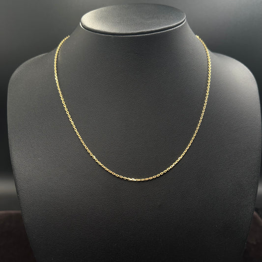 Ankerkette 585er Gelbgold 14Karat Goldkette 42cm x 1mm