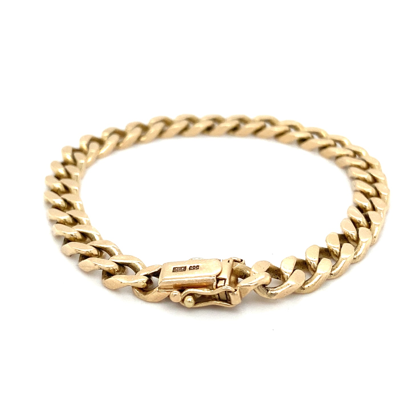 Panzer Armband 585 FBM Goldarmband 14Karat Goldschmuck 17,5cm x 5mm