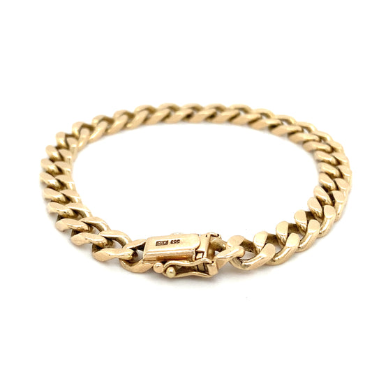 Panzer Armband 585 FBM Goldarmband 14Karat Goldschmuck 17,5cm x 5mm