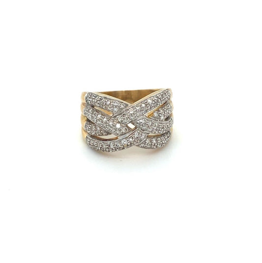 Brillantring ca. 1ct Brillanten 18Kt 750 Gold Ring handmade Diamanten Diamant Ring
