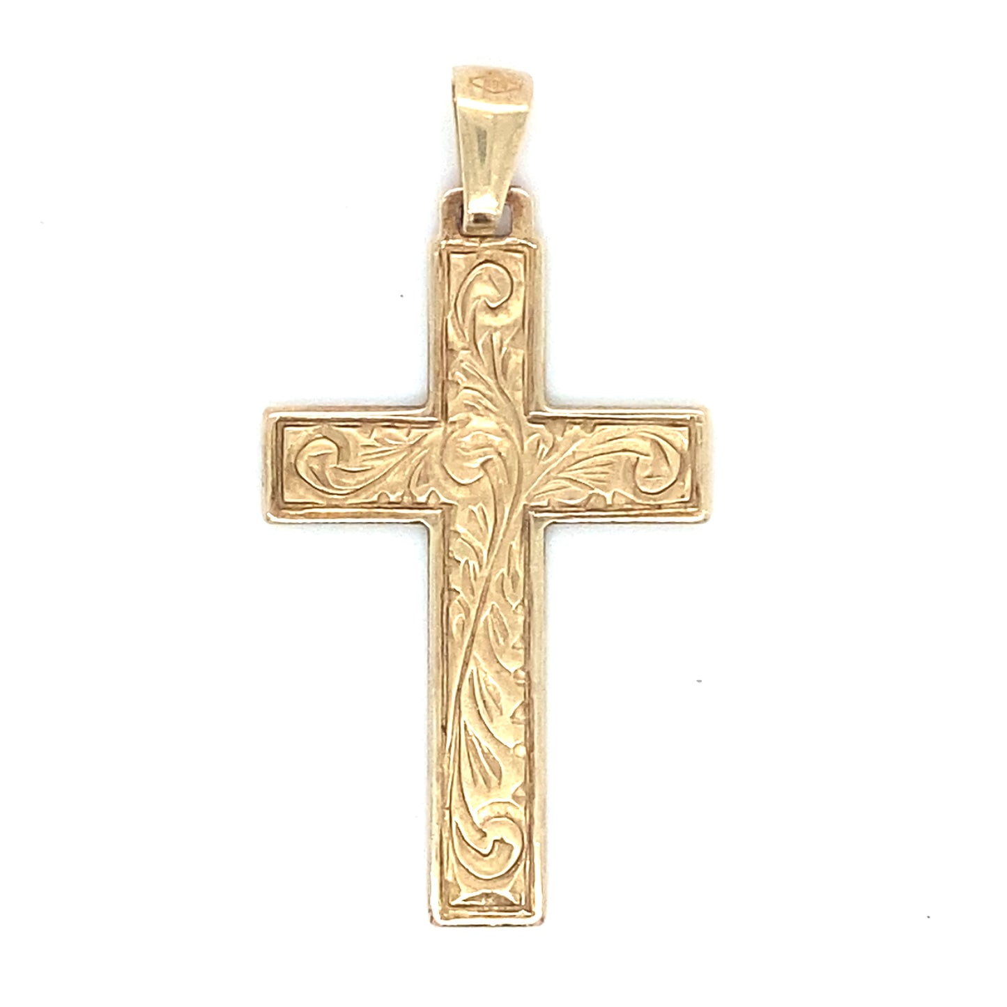 Kreuz Anhänger 585er Gelbgold 14Karat Goldanhänger 3mm Öse