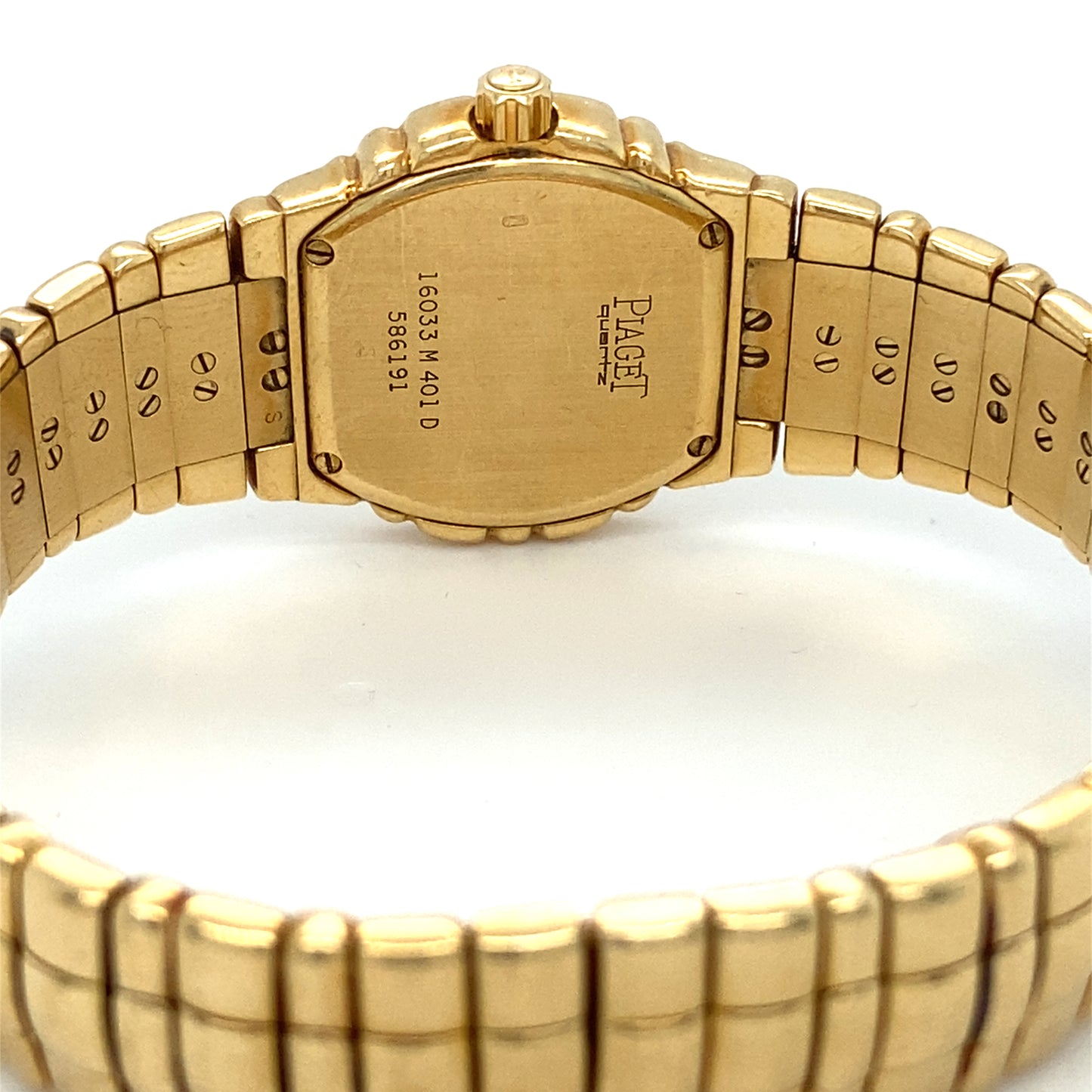 Piaget TANAGRA-Kollektion Damenuhr 18Karat 750er Gelbgold Römische Ziffern Brillanten Diamanten PIAGET