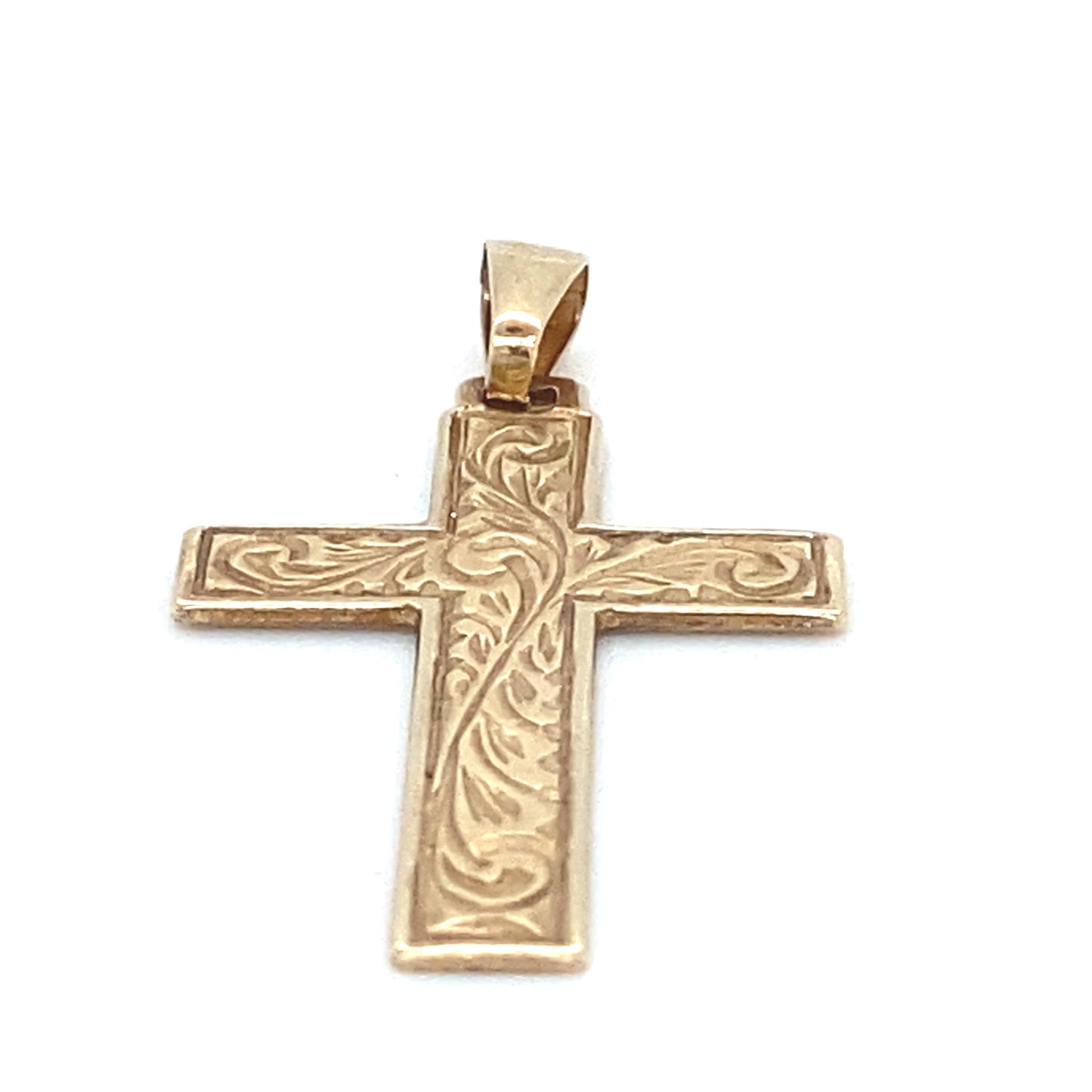 Kreuz Anhänger 585er Gelbgold 14Karat Goldanhänger 3mm Öse