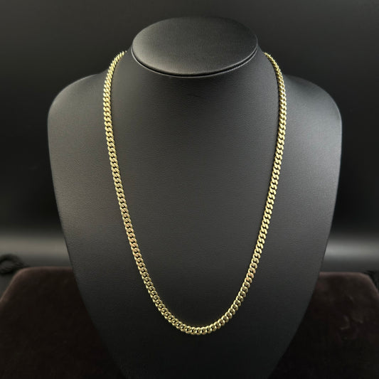 Panzerkette Goldkette 54cm x 4mm 14Karat Gelbgold