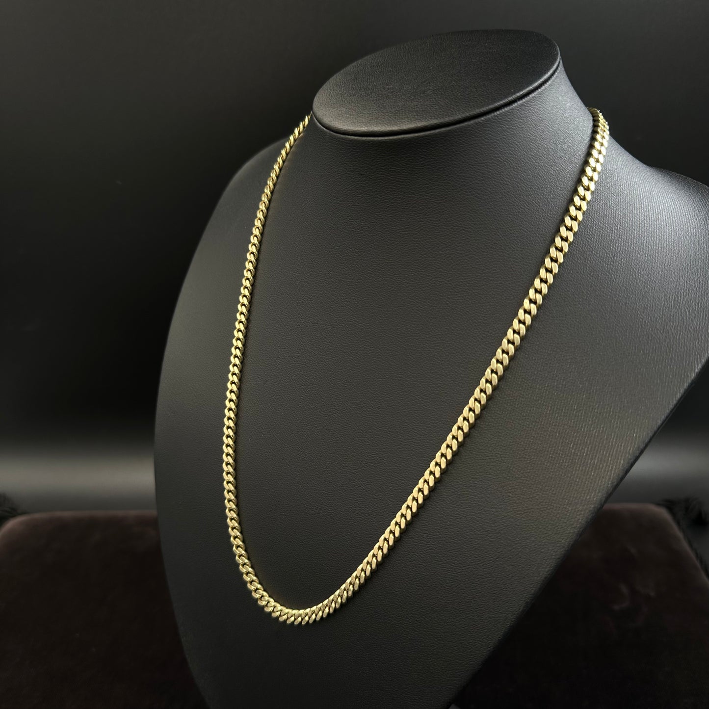 Panzerkette Goldkette 54cm x 4mm 14Karat Gelbgold