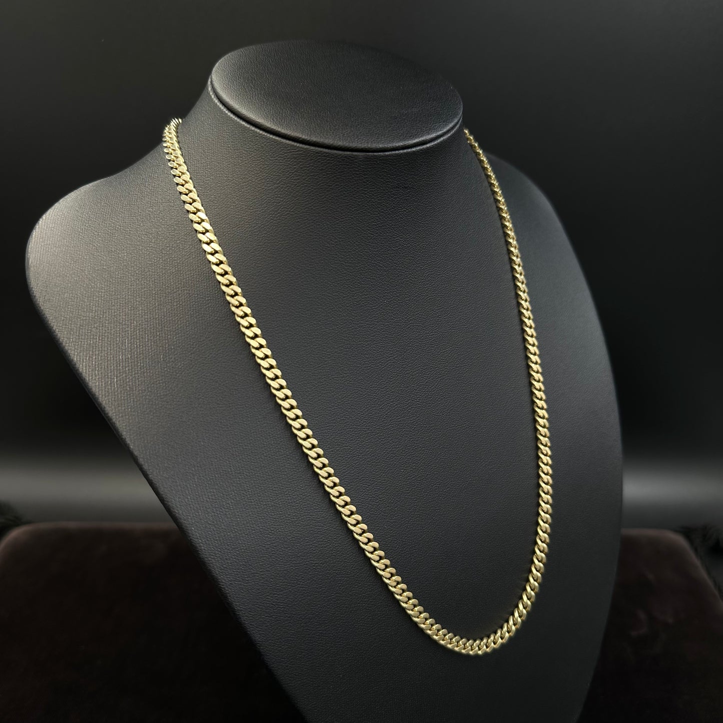 Panzerkette Goldkette 54cm x 4mm 14Karat Gelbgold