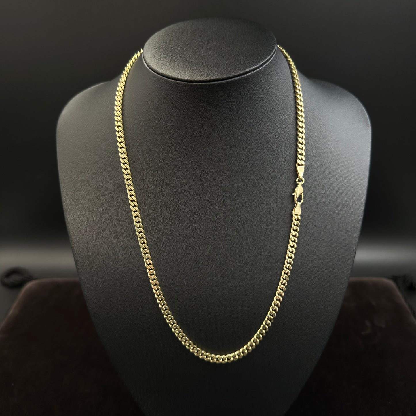Panzerkette Goldkette 54cm x 4mm 14Karat Gelbgold