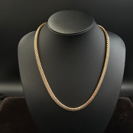 Schlauchkette Goldkette 50cm x 6mm 585 14Karat Gelbgold Flexkette