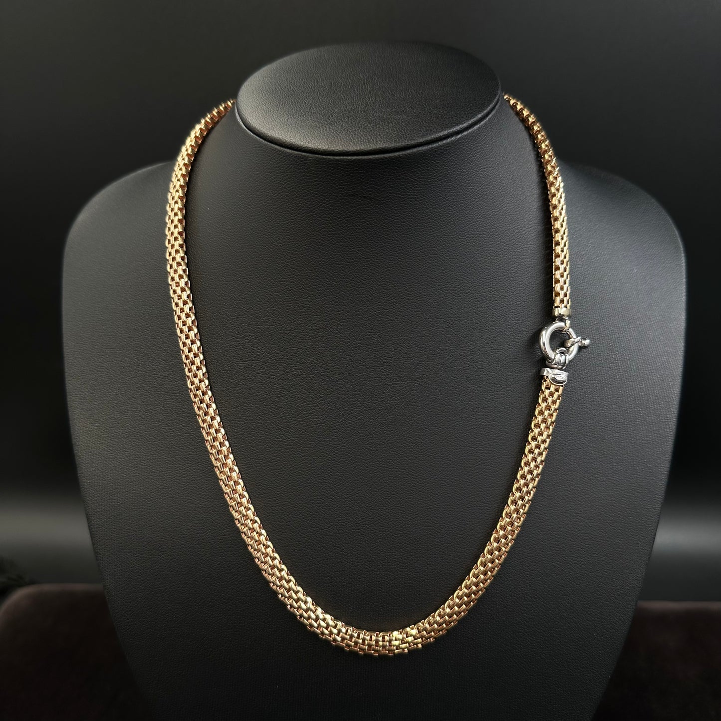 Schlauchkette Goldkette 50cm x 6mm 585 14Karat Gelbgold Flexkette