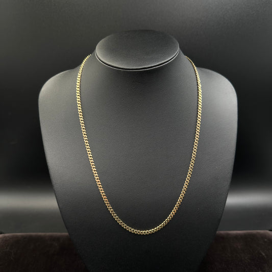 Panzerkette 333er Gelbgold 8Karat 52cm x 3mm Goldkette