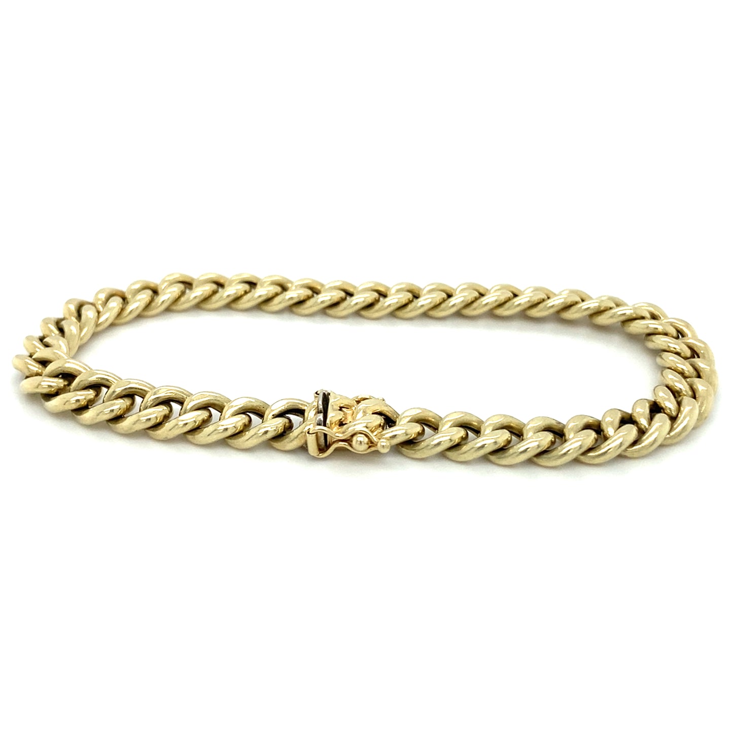 Panzer Armband 14Karat 19,5cm x 6mm Gelbgold
