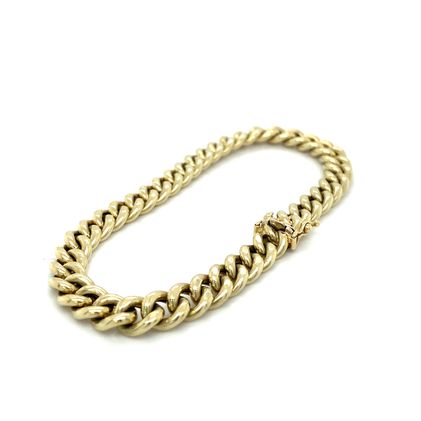 Panzer Armband 14Karat 19,5cm x 6mm Gelbgold