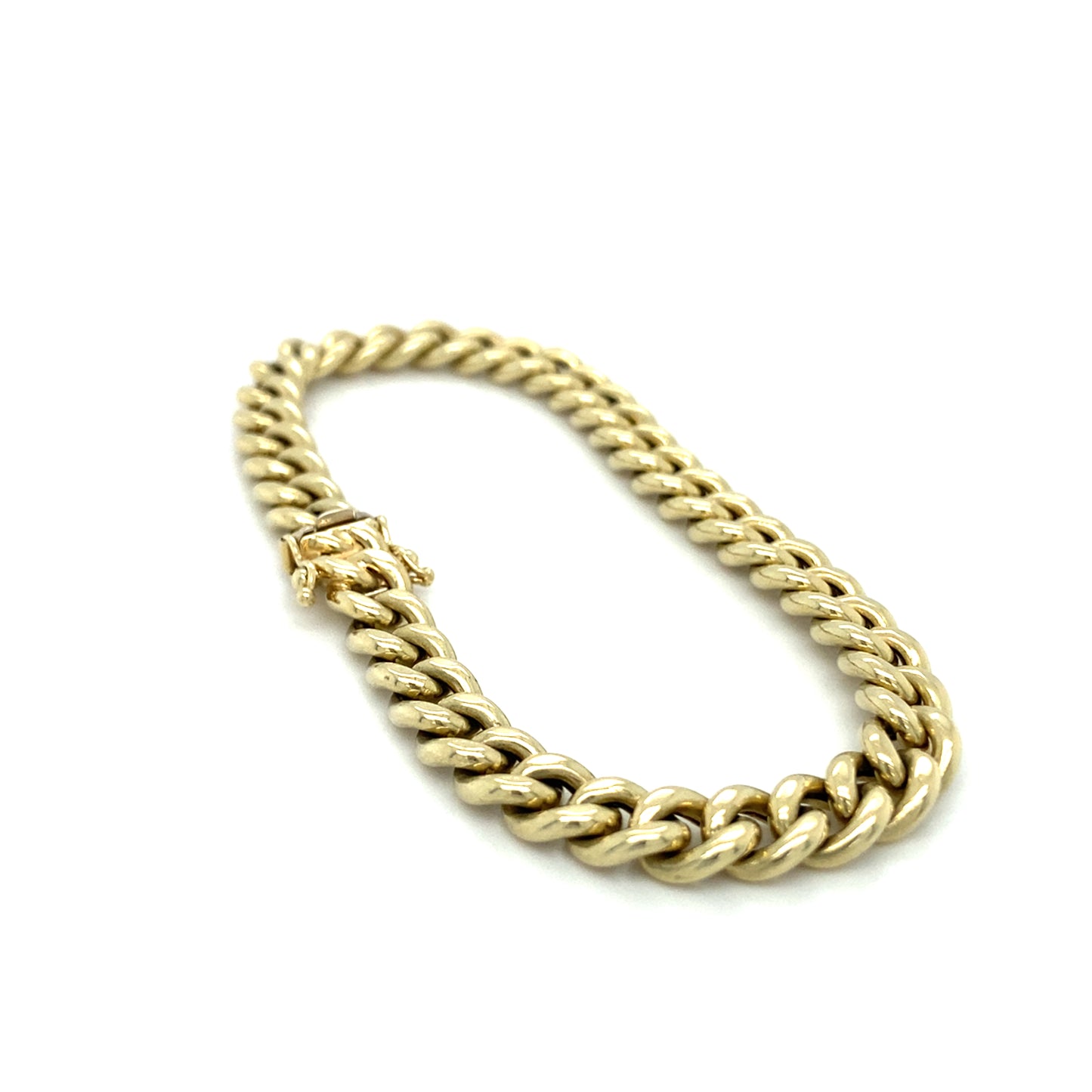Panzer Armband 14Karat 19,5cm x 6mm Gelbgold