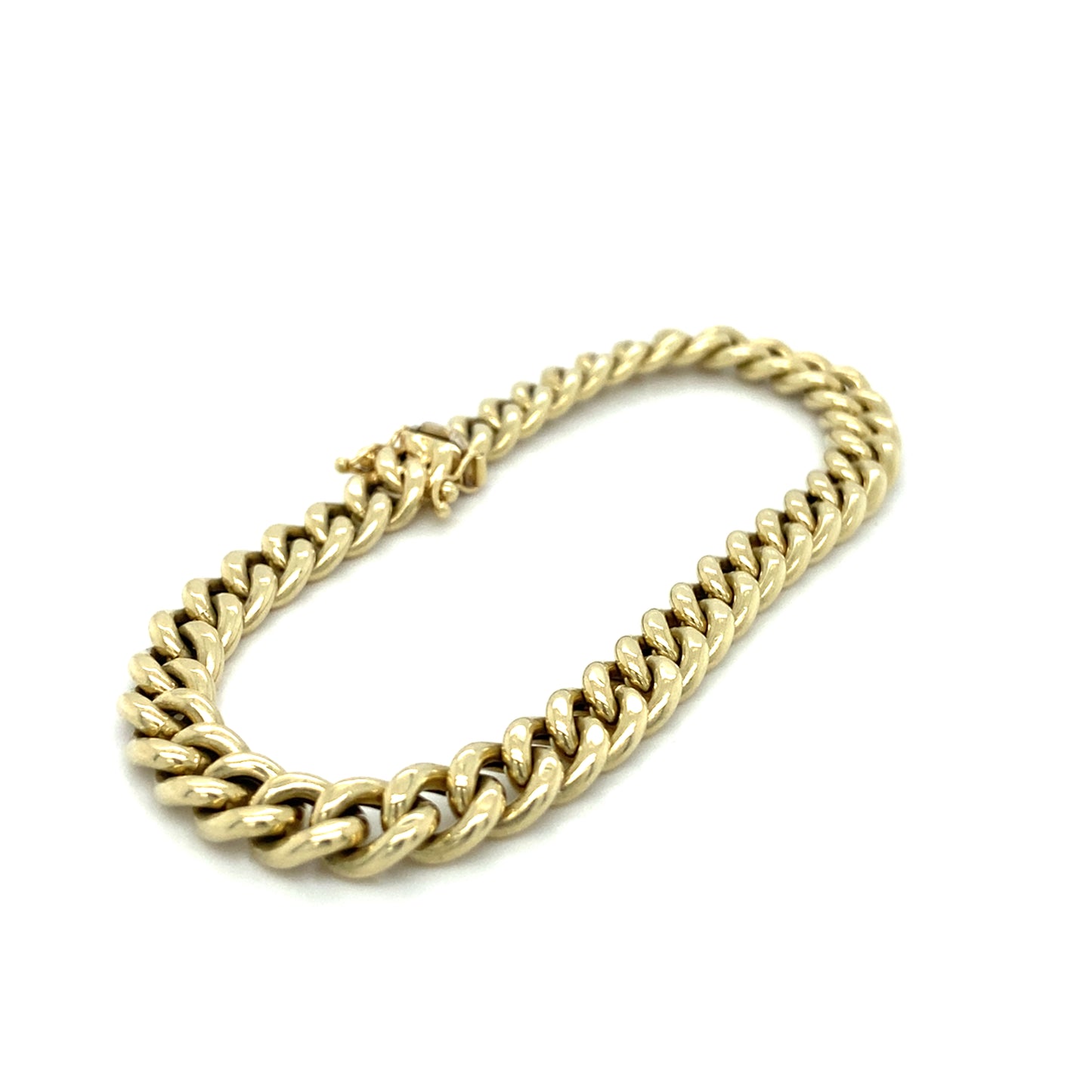 Panzer Armband 14Karat 19,5cm x 6mm Gelbgold