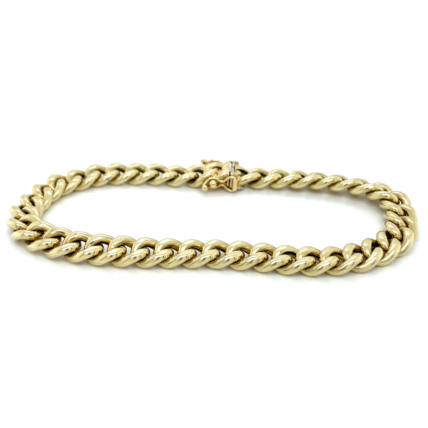 Panzer Armband 14Karat 19,5cm x 6mm Gelbgold