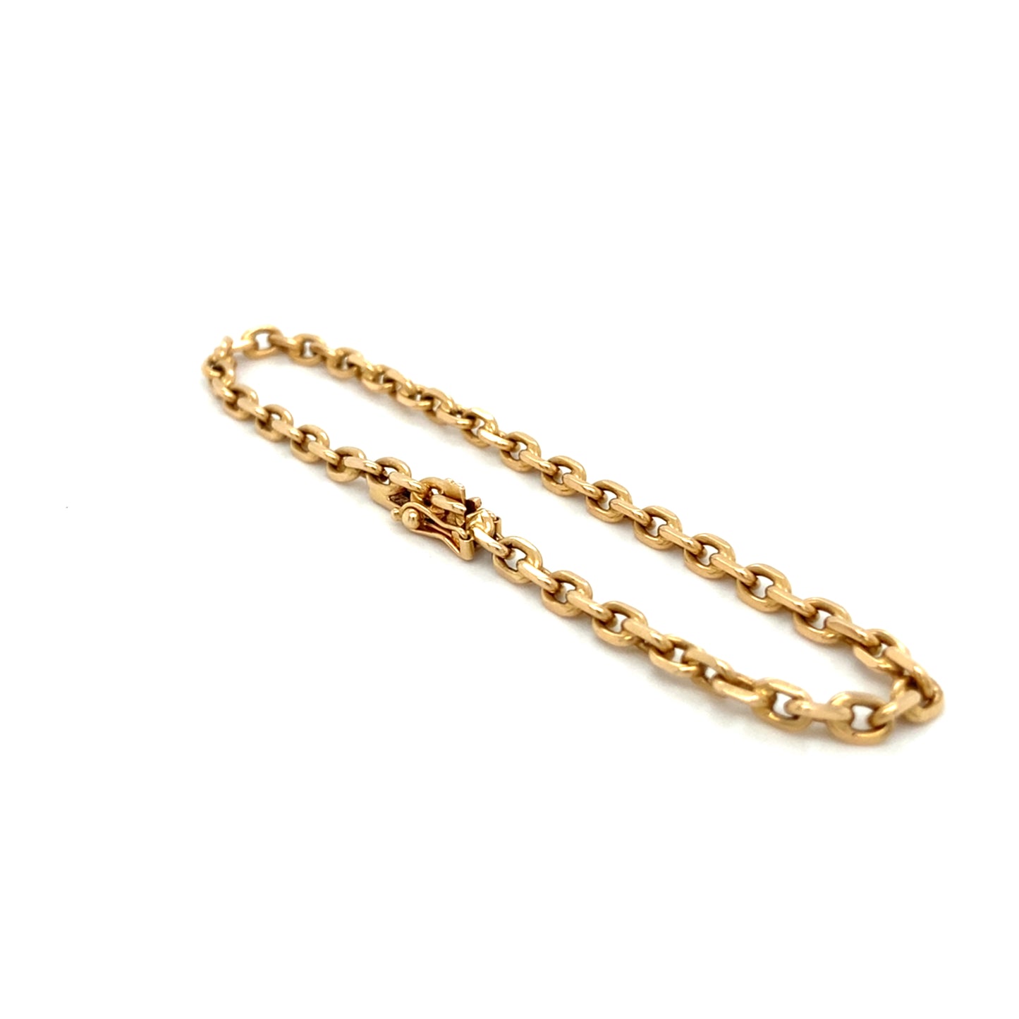 Anker Armband 19cm x 3mm 18Karat Gelbgoldarmband