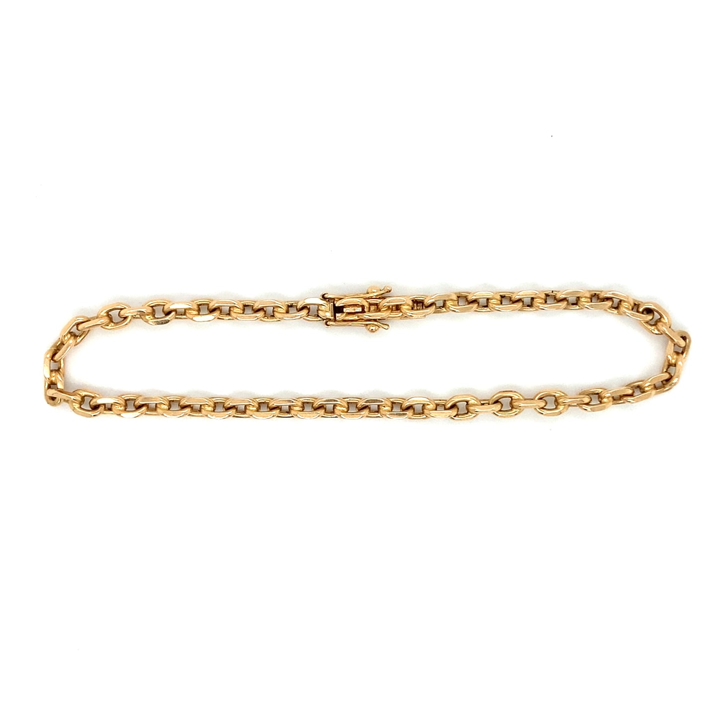 Anker Armband 19cm x 3mm 18Karat Gelbgoldarmband
