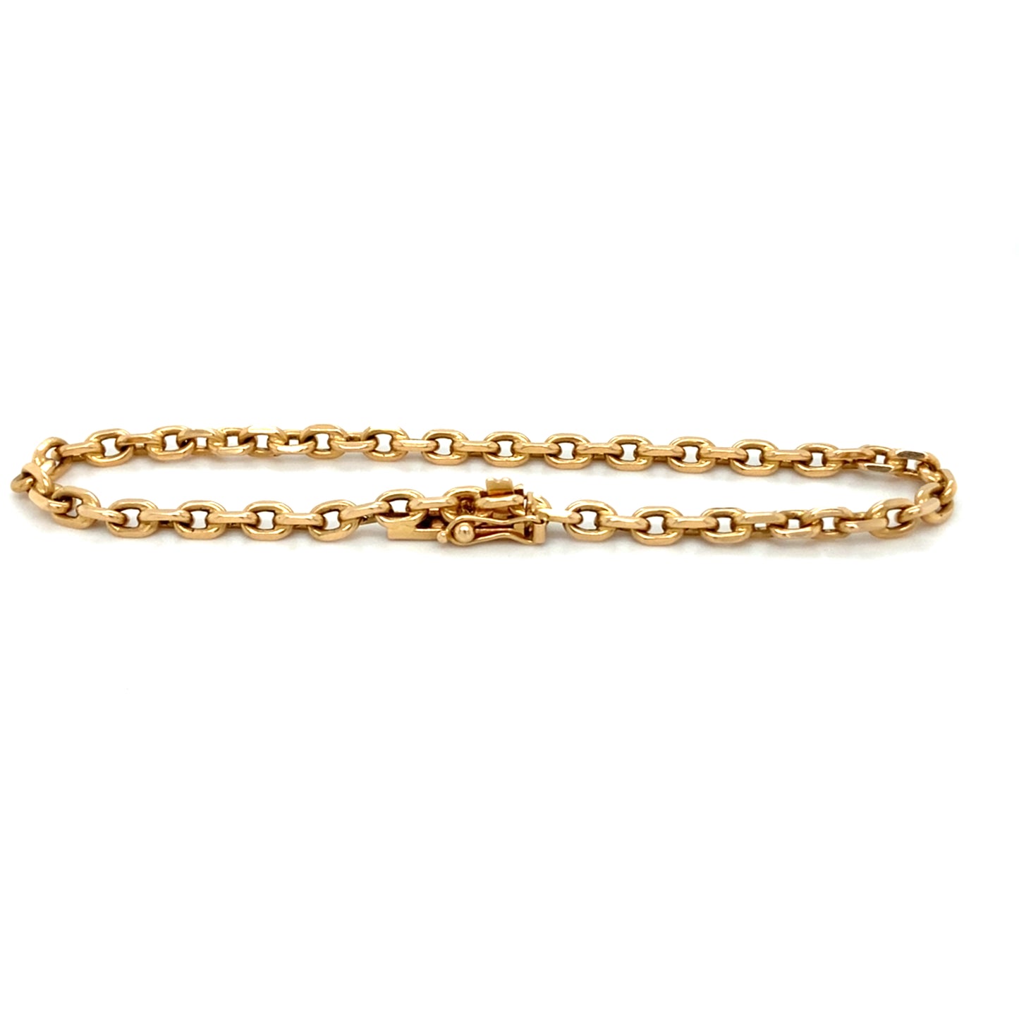 Anker Armband 19cm x 3mm 18Karat Gelbgoldarmband
