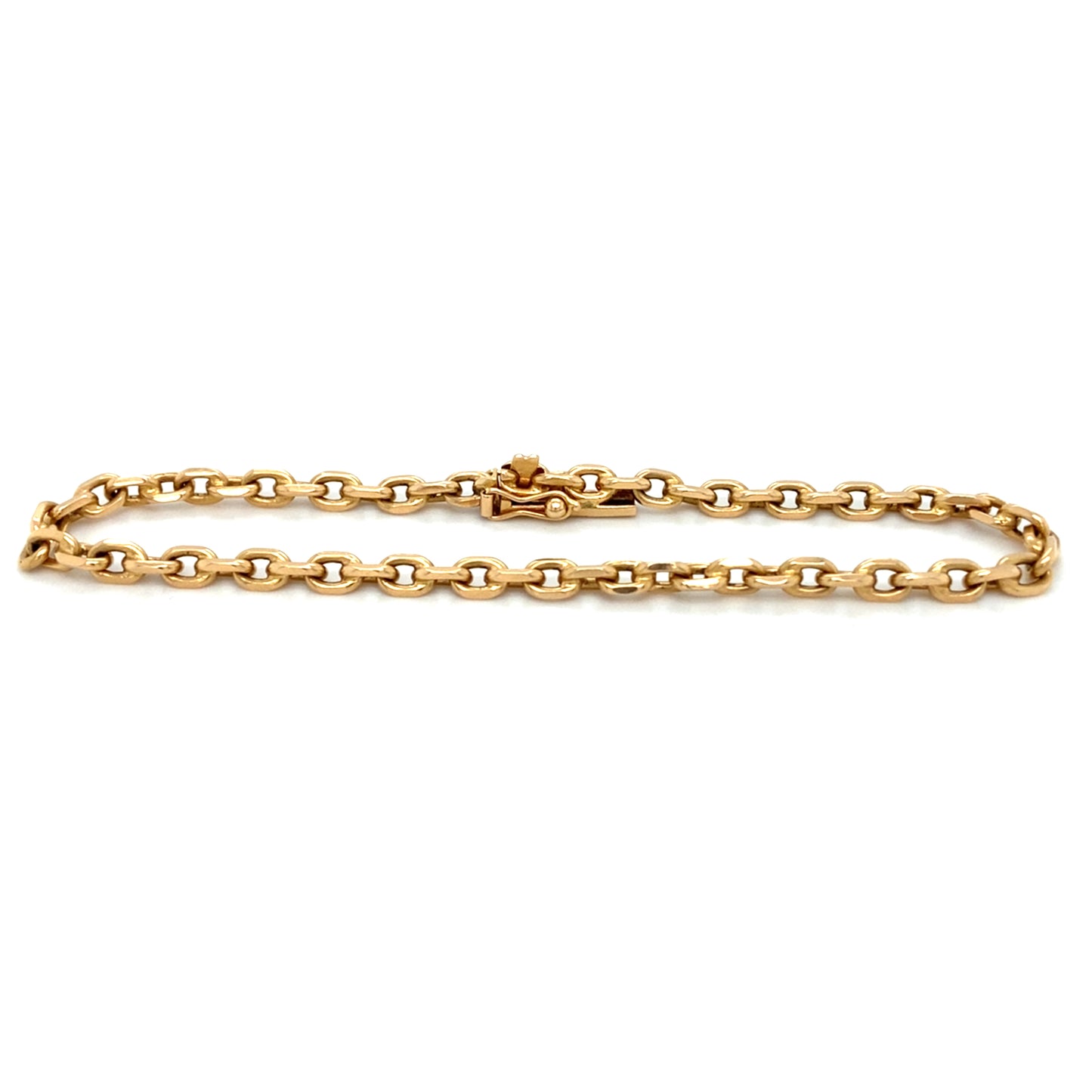 Anker Armband 19cm x 3mm 18Karat Gelbgoldarmband