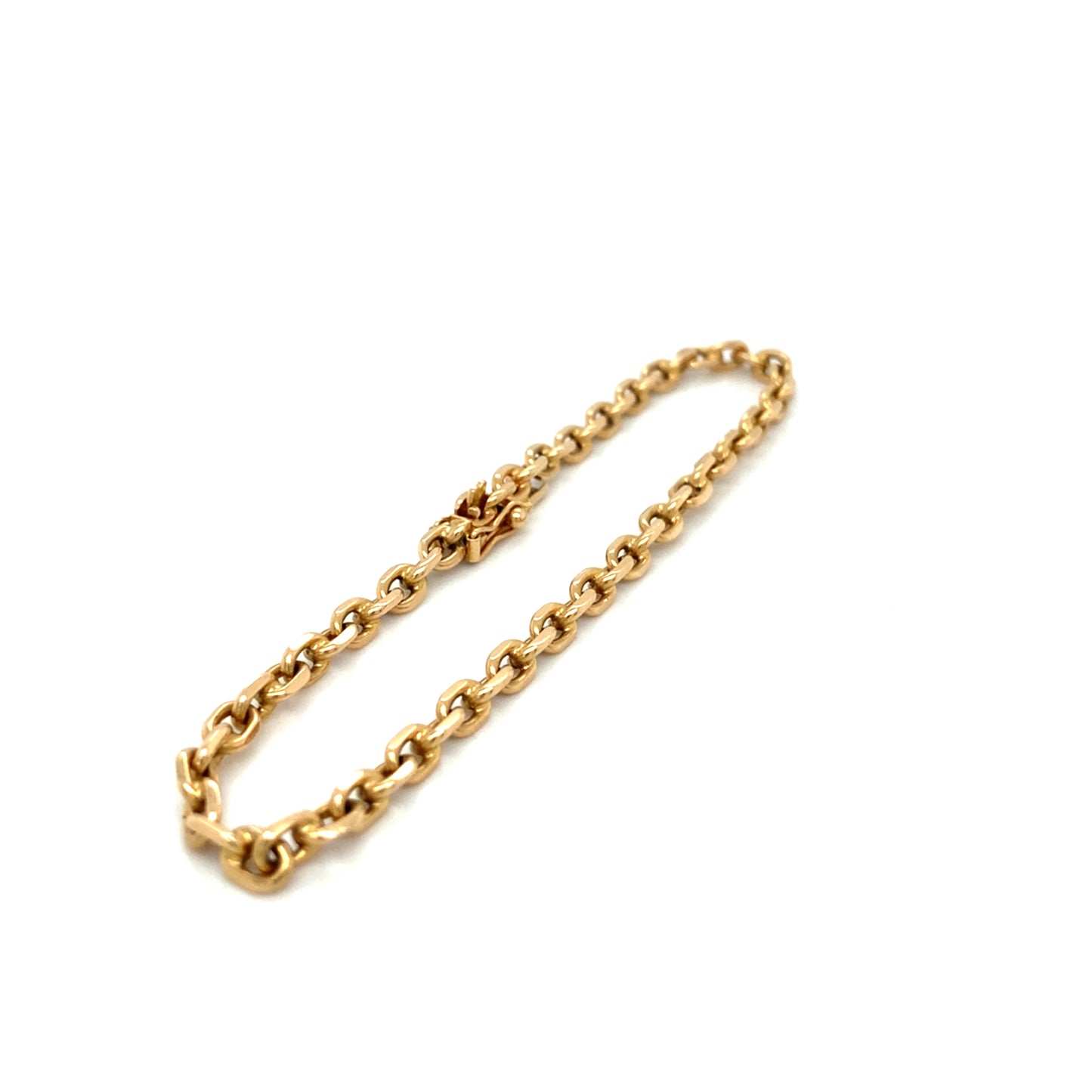 Anker Armband 19cm x 3mm 18Karat Gelbgoldarmband
