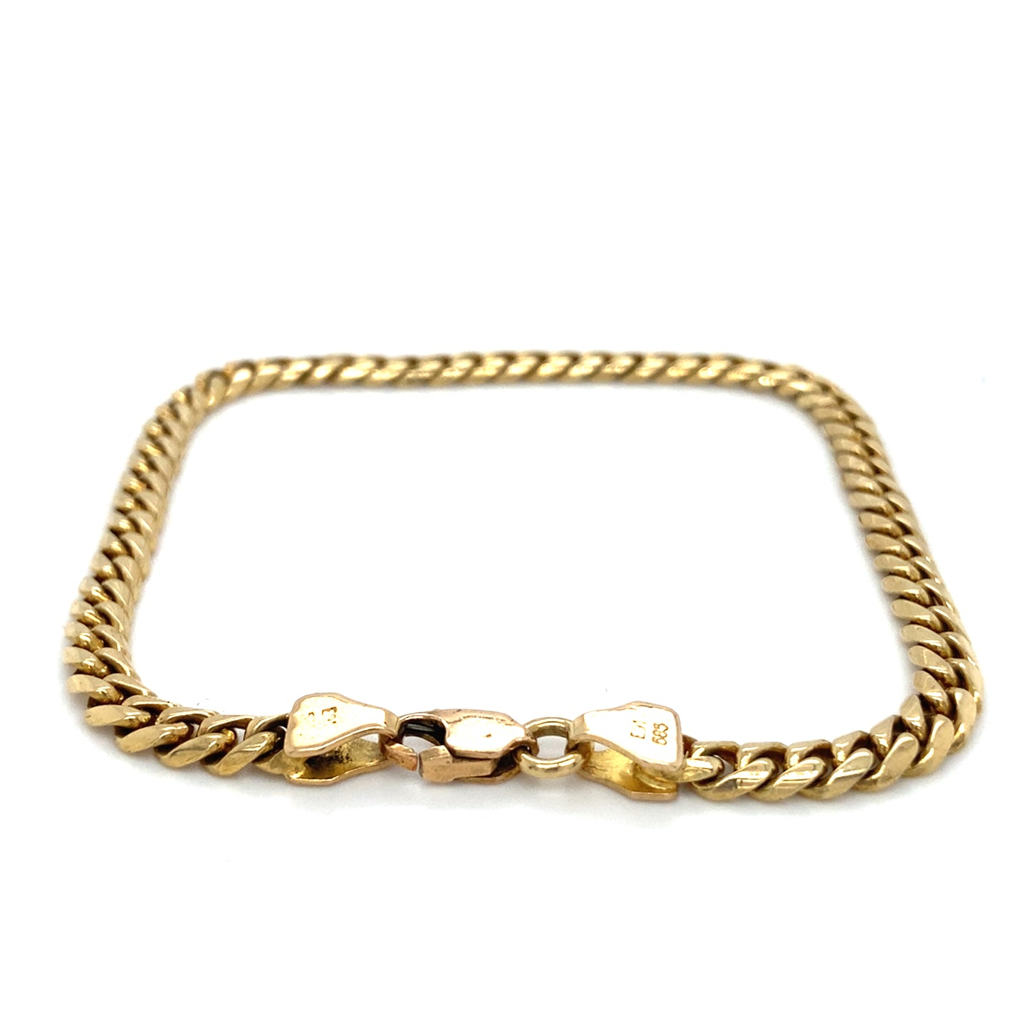 Panzer Armband 585 Goldarmband 14Karat Goldschmuck 22,5cm x 5mm