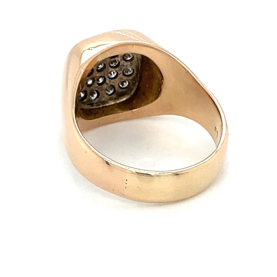 Brillantring Goldring 585er Gelbgold 14Karat Ring RG.56 Diamanten